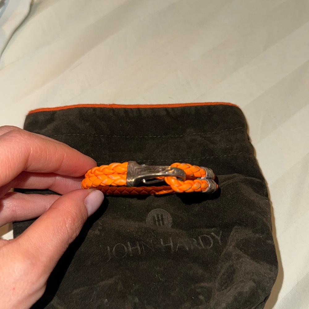 John Hardy leather braid bracelet